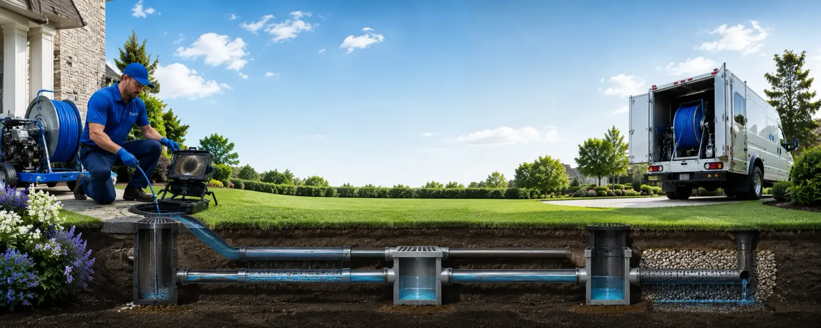 Outdoor drain cleaning information for Southbury, CT